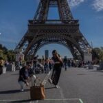 FRANCIA-PARIS-VACACIONES POR EL DIA NACIONAL DE CHINA-TURISTAS CHINOS