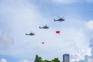 CHINA-HONG KONG-RETORNO A LA PATRIA-29 ANIVERSARIO-BANDERA-CEREMONIA DE IZAMIENTO