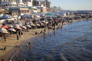 MEDIO ORIENTE-CIUDAD DE GAZA-VIDA COTIDIANA