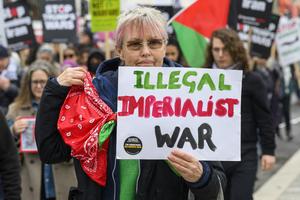REINO UNIDO-LONDRES-ATAQUES DE EEUU E ISRAEL-PROTESTA