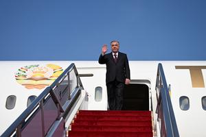 CHINA-BEIJING-TAYIKISTAN-PRESIDENTE-LLEGADA