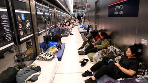 ISRAEL-RAMAT GAN-REFUGIO-ESTACION DE METRO