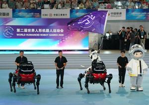 CHINA-BEIJING-JUEGOS MUNDIALES DE ROBOTS HUMANOIDES-CEREMONIA DE INAUGURACION