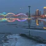 CHINA-HEILONGJIANG-PRIMAVERA-HIELO A LA DERIVA