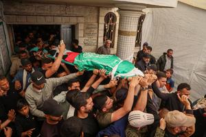MEDIO ORIENTE-CIUDAD DE GAZA-ALTO COMANDANTE DEL ALA MILITAR DE HAMAS-FUNERAL