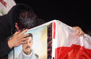 IRAK-BAGDAD-MIEMBROS DE GRUPO PARAMILITAR-FUNERAL