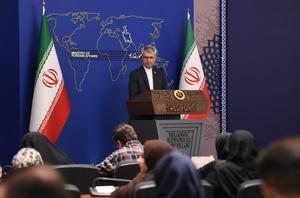 IRAN-TEHERAN-MINISTERIO DE RELACIONES EXTERIORES-RUEDA DE PRENSA
