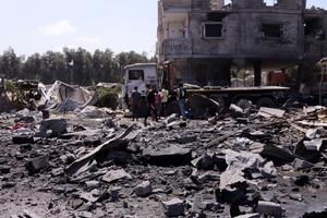 MEDIO ORIENTE-GAZA-ATAQUE AEREO