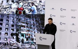 ALEMANIA-MUNICH-UCRANIA-ZELENSKY-CONFERENCIA DE SEGURIDAD DE MUNICH