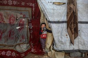 MEDIO ORIENTE-GAZA-BEIT LAHIA-NIÑOS DESPLAZADOS