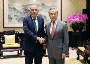 CHINA-BEIJING-WANG YI-JORDANIA-REUNION