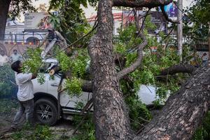 INDIA-UTTAR PRADESH-PRAYAGRAJ-TORMENTA DE POLVO