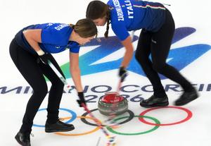 ITALIA-CORTINA D'AMPEZZO-JUEGOS OLIMPICOS DE INVIERNO-CURLING-FEMENINO-ROUND ROBIN-ITALIA VS SUIZA