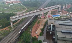 CHINA-GUANGDONG-ZHAOQING-GRAN PUENTE-VIGA CONTINUA-ROTACION