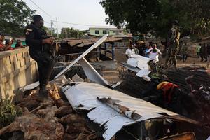 GHANA-TEMA-ACCIDENTE DE AVION