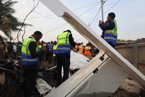 GHANA-TEMA-ACCIDENTE DE AVION