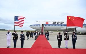 EEUU-CHINA-XI JINPING-LLEGADA-BIENVENIDA
