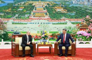 CHINA-BEIJING-XI JINPING-RUSIA-PUTIN-CONVERSACION MIENTRAS TOMAN TE
