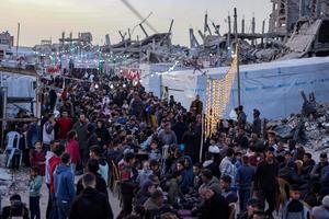 MEDIO ORIENTE-GAZA-JABALIA-PALESTINOS-IFTAR