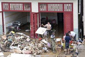 CHINA-HUNAN-CHANGDE-LLUVIAS TORRENCIALES-SECUELAS