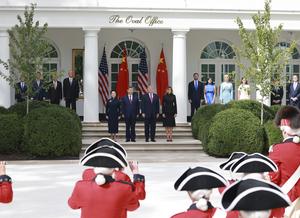 EEUU-CHINA-XI JINPING-VISITA DE ESTADO-TRUMP-CEREMONIA DE BIENVENIDA