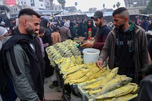 MEDIO ORIENTE-CIUDAD DE GAZA-EID AL-FITR-PREPARATIVOS