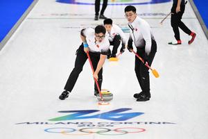 ITALIA-CORTINA D'AMPEZZO-JUEGOS OLIMPICOS DE INVIERNO-CURLING-MASCULINO-ROUND ROBIN-CHINA VS ITALIA