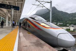CHINA-HUBEI-YICHANG-XINGSHAN-FERROCARRIL DE ALTA VELOCIDAD-OPERACION