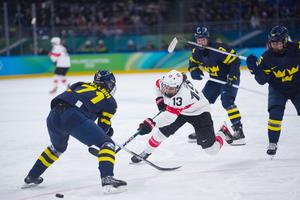 ITALIA-MILAN-JUEGOS OLIMPICOS DE INVIERNO-HOCKEY SOBRE HIELO-FEMENINO-PARTIDO POR LA MEDALLA DE BRONCE-SUIZA VS SUECIA