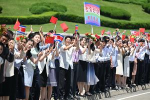 RPDC-PYONGYANG-CHINA-XI JINPING-VISITA DE ESTADO-LLEGADA-BIENVENIDA