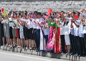 RPDC-PYONGYANG-CHINA-XI JINPING-VISITA DE ESTADO-LLEGADA-BIENVENIDA
