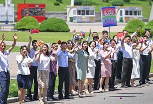RPDC-PYONGYANG-CHINA-XI JINPING-VISITA DE ESTADO-LLEGADA-BIENVENIDA