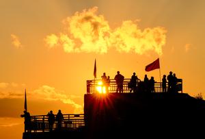 CHINA-SHANDONG-RONGCHENG-AMANECER