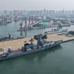 CHINA-SHANDONG-QINGDAO-EJERCICIO NAVAL CONJUNTO CHINA-RUSIA-MONTAJE COMPLETO