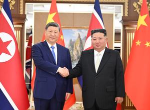 RPDC-PYONGYANG-CHINA-XI JINPING-KIM JONG UN-CONVERSACIONES