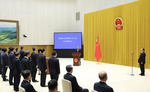 CHINA-LI QIANG-CONSEJO DE ESTADO-CONSTITUCION-JURAMENTO DE LEALTAD