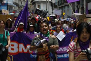 ECUADOR-QUITO-DIA INTERNACIONAL DE LA MUJER