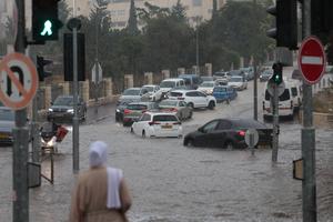 MEDIO ORIENTE-JERUSALEN-LLUVIAS TORRENCIALES