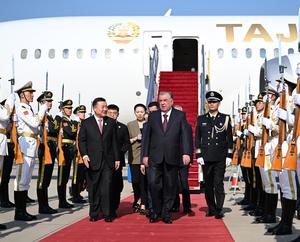 CHINA-BEIJING-TAYIKISTAN-PRESIDENTE-LLEGADA