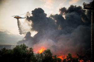 GRECIA-TESALONICA-INCENDIO FORESTAL