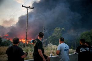 GRECIA-TESALONICA-INCENDIO FORESTAL