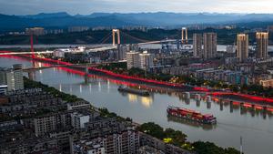 CHINA-HUBEI-YICHANG-RIO YANGTSE-TRANSPORTE-NAVEGACION-ACTUALIZACION