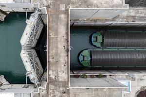 CHINA-HUBEI-YICHANG-RIO YANGTSE-TRANSPORTE-NAVEGACION-ACTUALIZACION