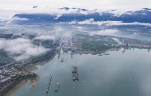 CHINA-HUBEI-YICHANG-RIO YANGTSE-TRANSPORTE-NAVEGACION-ACTUALIZACION