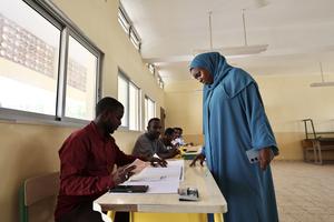 YIBUTI-CIUDAD DE YIBUTI-ELECCION PRESIDENCIAL-VOTACION