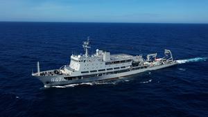 CHINA-SHANDONG-QINGDAO-RUSIA-EJERCICIO NAVAL CONJUNTO-LANZAMIENTO