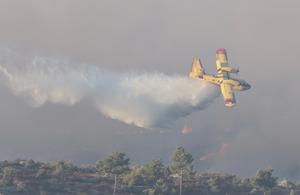 CROACIA-BRAC-INCENDIO FORESTAL