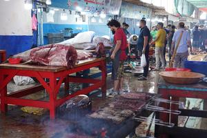 LIBIA-TRIPOLI-MERCADO DE PESCADO-PESCA