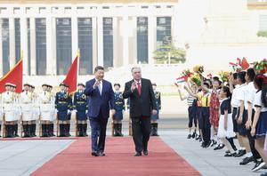 CHINA-BEIJING-XI JINPING-PRESIDENTE TAYIKO-CONVERSACIONES
