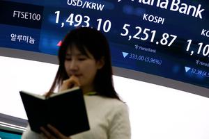 REPUBLICA DE COREA-SEUL-BOLSA DE VALORES-VENTA MASIVA